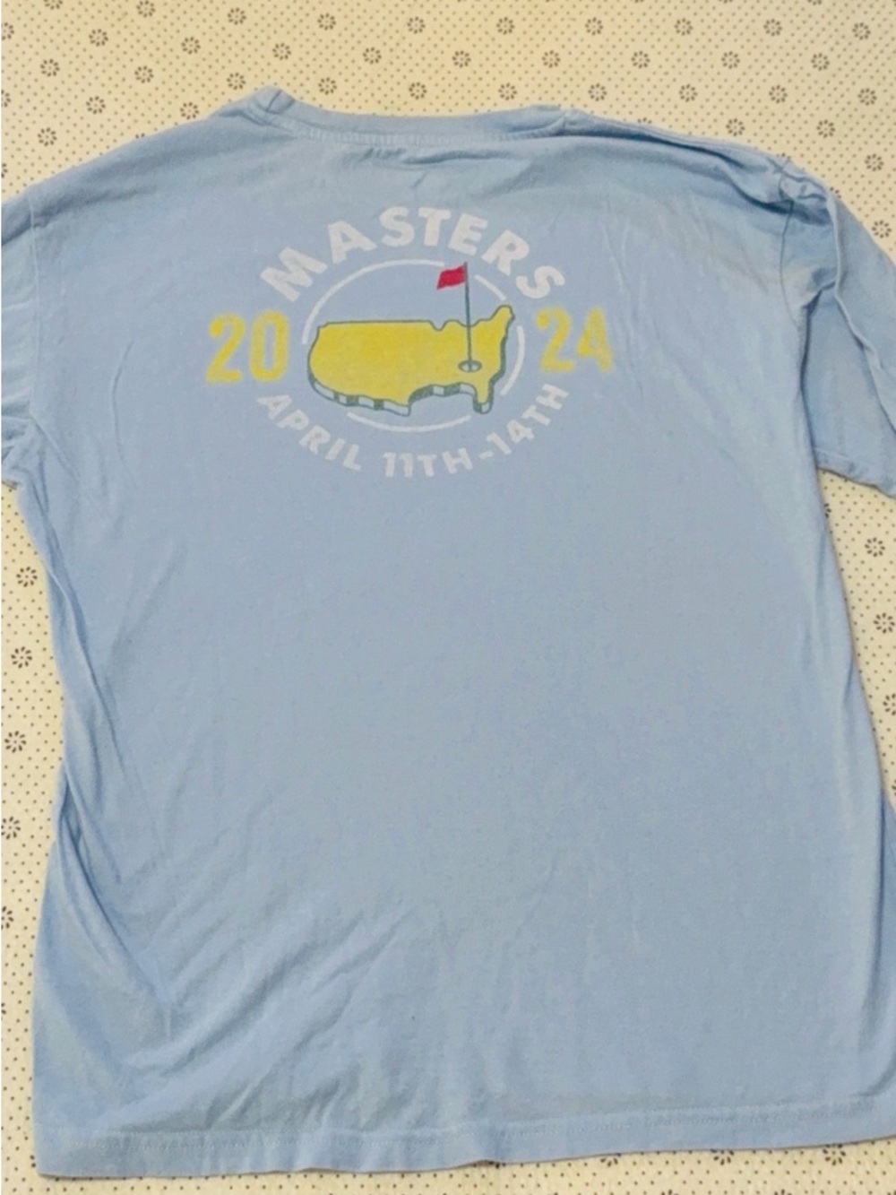 Masters Light Blue Cotton Tee
